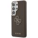 2. Guess Grained Big 4G Metal Logo Case for Samsung Galaxy S26 Ultra - Brown