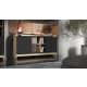 3. PORTO 2D chest of drawers 150x38x77 oak/black