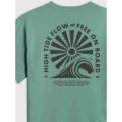 7. Men's relaxed T-shirt with print 4F 4FRSS26TTSHM4296-47S