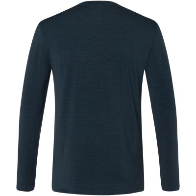 Men’s SUPER.NATURAL M Gogeanie Brush LS Long-Sleeve Shirt, Navy Blue