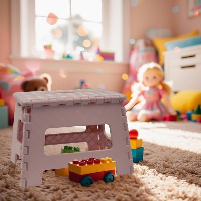 5. ANTI-SLIP FOLDING STOOL PINK