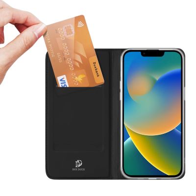 2. Dux Ducis Skin Pro Holster Flip Cover for iPhone 14 Plus black