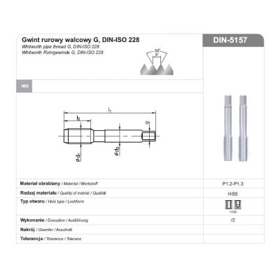 FANAR TAPPING DIE G 3/8" NGRA/2