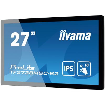 3. iiyama ProLite TF2738MSC-B2 computer monitor 68.6 cm (27") 1920 x 1080 px Full HD LED Touchscreen Multi-user Black