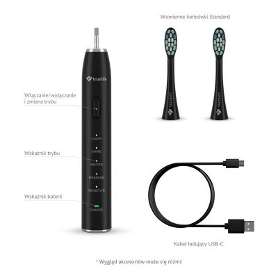 6. TrueLife SonicBrush Clean30 Black sonic toothbrush