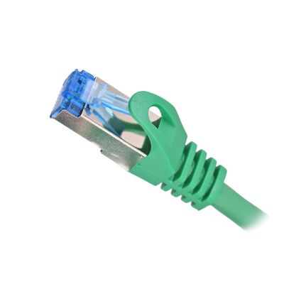 6. LANBERG PATCHCORD S/FTP CAT.6A 0.5M GREEN LSZH CCA (FLUKE PASSED) PCF6A-10CC-0050-G
