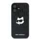 3. Karl Lagerfeld Monogram Choupette Head Pin iPhone 16 Case - Black