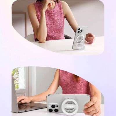 3. Joyroom JR-ZS500 Magnetic Ring Compatible with MagSafe Holder - White