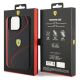 8. Ferrari Twist Metal Logo Case for iPhone 15 Pro Max - Black