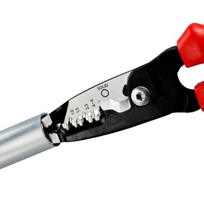4. Knipex 13 72 200 ME Wire Stripper Black, Blue, Red, Stainless Steel