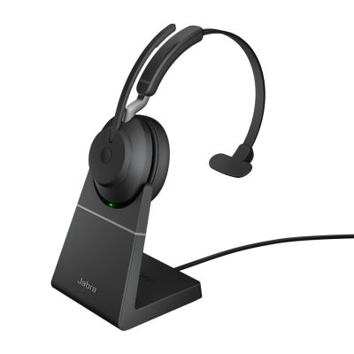 Jabra Evolve2 65 UC Mono Wireless On-Ear Headphones USB-A + Stand