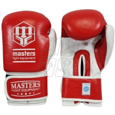 8. Leather boxing gloves MASTERS RBT-TRW 01210-02