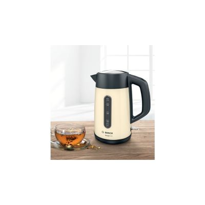 2. Bosch TWK4P437 Electric Kettle 1.7 L 2400 W Beige, Black