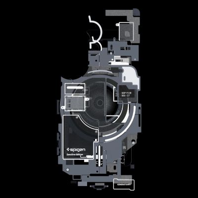 13. Spigen Ultra Hybrid Mag MagSafe Case for Samsung Galaxy S26+ Zero One - Clear Black