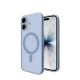 5. Puro Daylight Magsafe Compatible Silicone Case for iPhone 17 - Translucent Blue