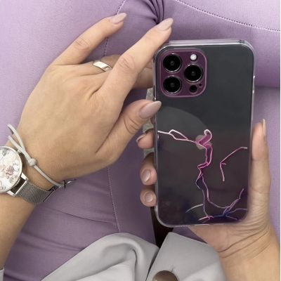 5. Marble Case Cover for Xiaomi Redmi Note 11 Gel Cover Orange Marble