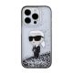 3. Karl Lagerfeld Liquid Glitter Ikonik case for iPhone 15 Pro - transparent