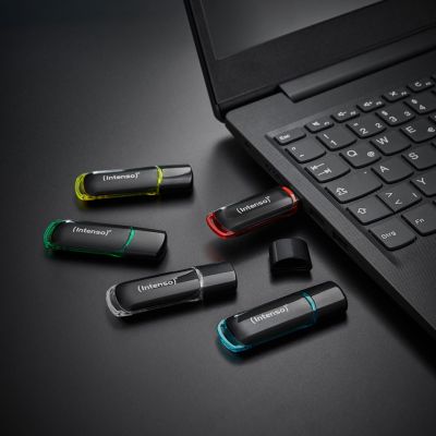 5. Intenso 3511595 USB Flash Drive 64 GB USB Type-A 2.0 Black, Red, Green, Transparent, Yellow, Blue