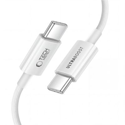 4. Tech-Protect Ultraboost Lite USB-C / USB-C 60W / 3A 300 cm Cable - white