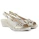 3. Women's gold wedge sandals eVento 7028