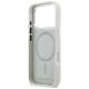 7. Karl Lagerfeld Croco KL Script Logo MagSafe case for iPhone 17 Pro Max - silver