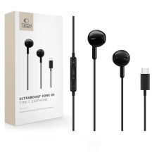 Tech-Protect Ultraboost Core G4 USB-C Wired Headphones - Black