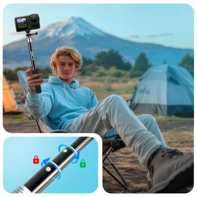 3. Tech-Protect GA100 Monopad & Selfie Stick for GoPro / DJI - Black