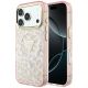 Guess IML Leopard Glitter Triangle Logo MagSafe Case for iPhone 17 Pro Max / 18 Pro Max - Pink