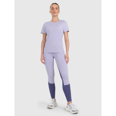 4. Women's quick-drying regular training T-shirt 4F 4FWAW25TFTSF1516-34S
