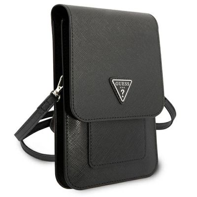 3. Guess Handbag GUWBSATMBK black / black Saffiano Triangle