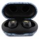 4. TWS Guess 4G Metal Bluetooth headphones with ENC docking station - blue