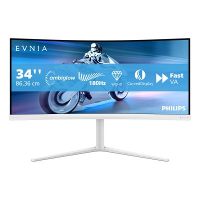 3. Philips 34M2C5501A/00 computer monitor 86.4 cm (34") 3440 x 1440 px Wide Quad HD LCD White
