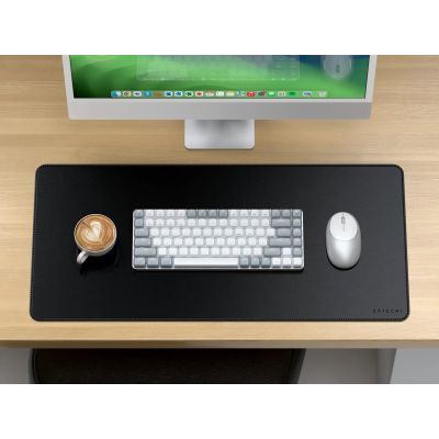 6. Vegan leather desk pad (black)