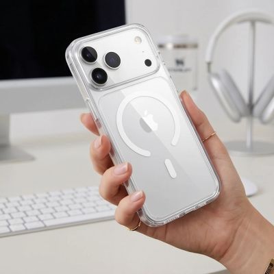 7. Tech-Protect Flexair Hybrid CC MagSafe Case for iPhone 17 Pro Max / 18 Pro Max - Clear