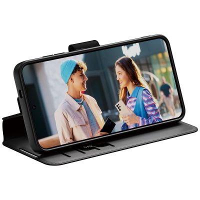 4. CARE by PanzerGlass Feature Wallet Kickstand Case for Samsung Galaxy S25 - Black