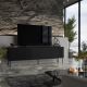 3. TV cabinet ABI 4D 200x38x62 black matt