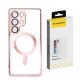 Wozinsky Electroplated Case with Magsafe for Samsung Galaxy S25 Ultra - Pink