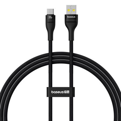 Baseus Flash 2 USB-USB C Cable 100W 1m (Black)