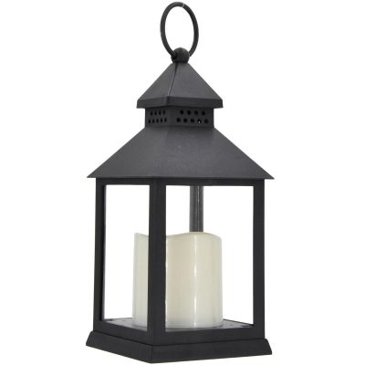 2. DECORATIVE LANTERN 23 CM LED BATTERY-OPERATED BLACK