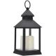 2. DECORATIVE LANTERN 23 CM LED BATTERY-OPERATED BLACK