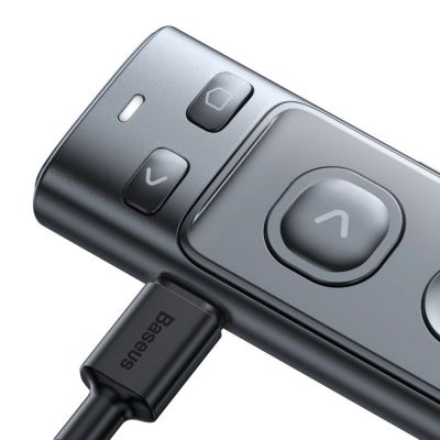 9. Baseus Orange Dot Wireless Presentation Laser Pointer - Gray (with battery)