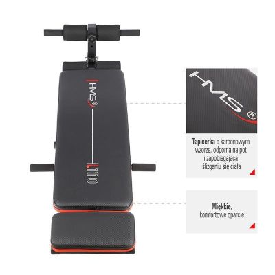 2. Inclined bench with cables HMS L1110