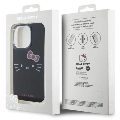 8. Hello Kitty IML Kitty Face case for iPhone 15 Pro - black