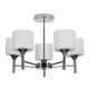 5. Classic chandelier ceiling hanging lamp Activejet MIRA Chrome 5xE27 for the living room