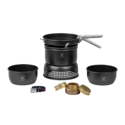 4. Trangia Stove 37-5 UL/BL alcohol stove travel set, black