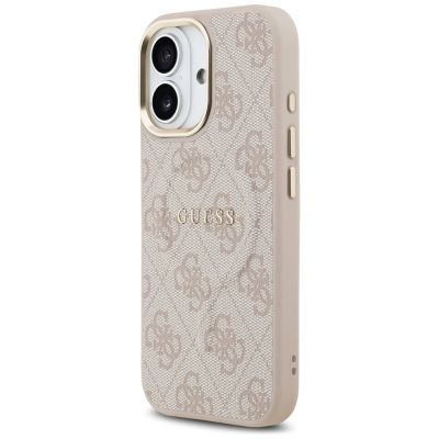 10. Guess 4G PU Classic Logo MagSafe Case for iPhone 17 - Pink