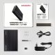 7. AXAGON EE35-GTR USB-C 3.2 Gen 1 - SATA 6G, 3.5" External Hard Drive Enclosure, Grooved - Black
