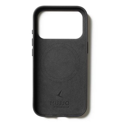 3. Mujjo Wallet Leather Case - leather case for iPhone 17 Pro compatible with MagSafe (black)