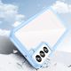 4. Outer Space Case for Samsung Galaxy S23 cover with a flexible frame blue