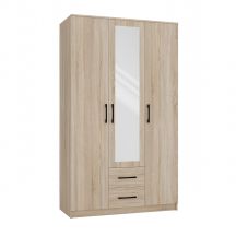 ROMANA WARDROBE 120X205 SONOMA WITH MIRROR